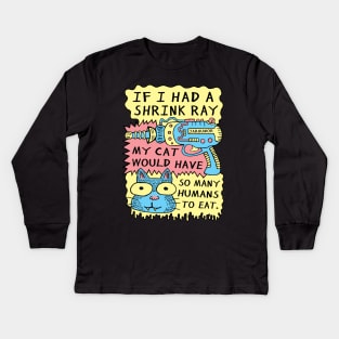 Shrink Ray Cat Kids Long Sleeve T-Shirt